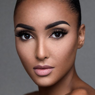 Beautiful African-American woman close-up