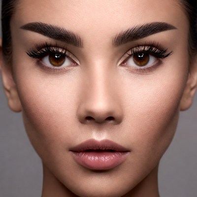 Beautiful woman close-up portrait