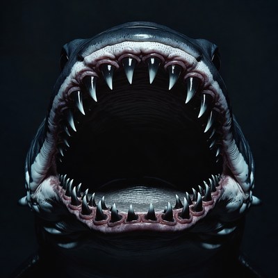 Great White Shark Open Mouth