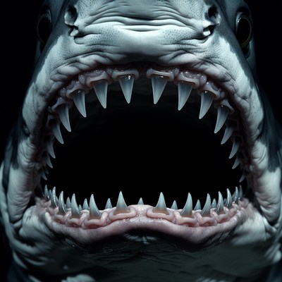 Great White Shark Open Mouth