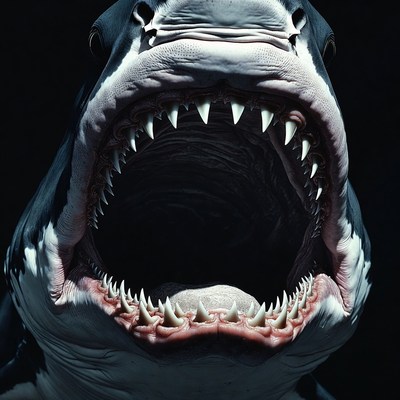Great White Shark Open Mouth