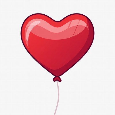 Red heart balloon