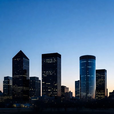 Dallas skyline at dusk