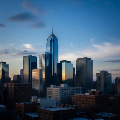 Philadelphia Skyline at Sunset