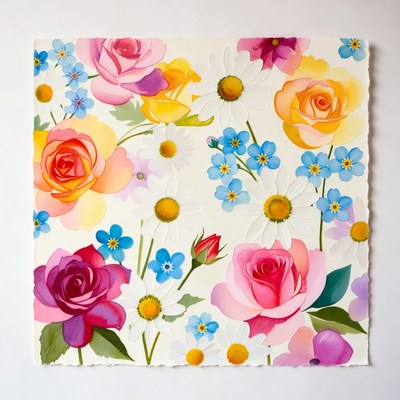 Colorful Floral Bouquet Illustration