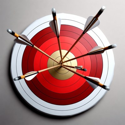 Arrows Stuck in Target