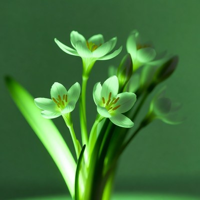 Cluster of White Star-Shaped Flowers