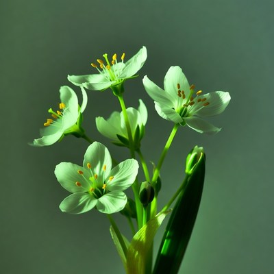 Cluster of white star-shaped flowers