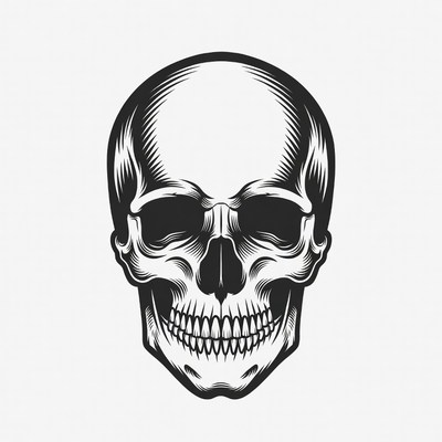 Black Skull Illustration