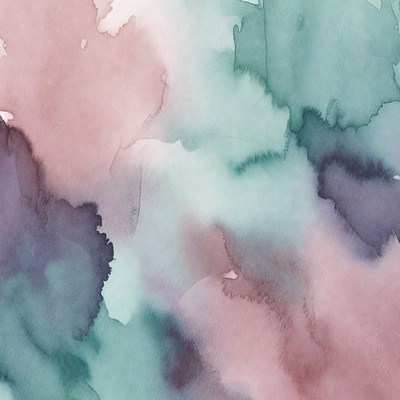Abstract watercolor pink teal background