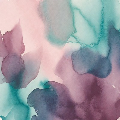 Abstract Watercolor Pink Blue Background