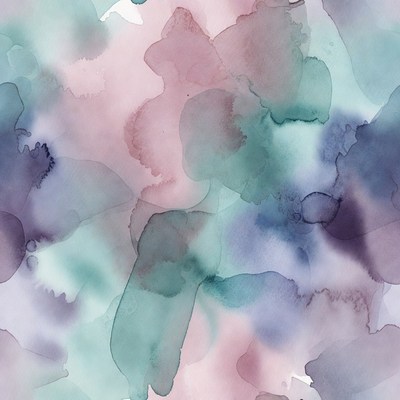 Abstract watercolor background in teal pink