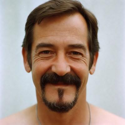 Man with mustache and goatee