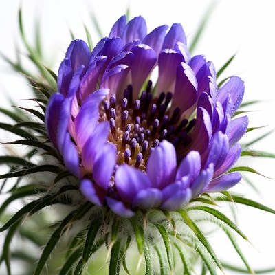 Purple Globe Thistle Flower