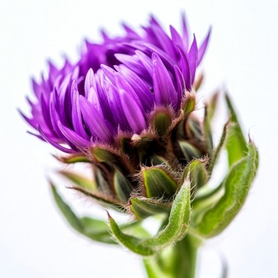 Purple Aster Flower Closeup