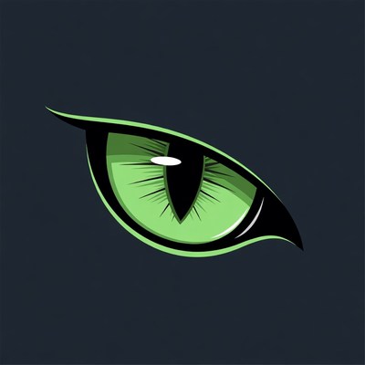 Green Glowing Cat Eye