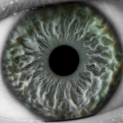 Close-up green human eye