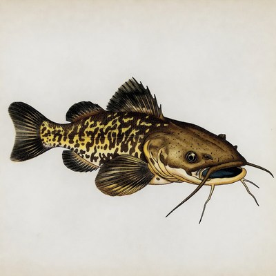 Channel Catfish Illustration