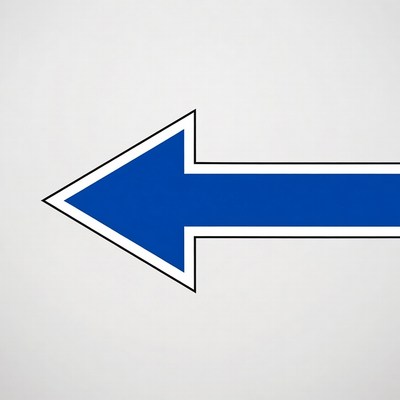 Blue left arrow icon