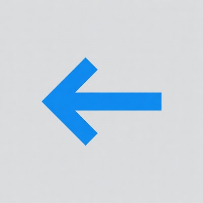 Blue left arrow icon