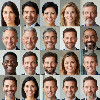 Diverse Professional Headshots Grid