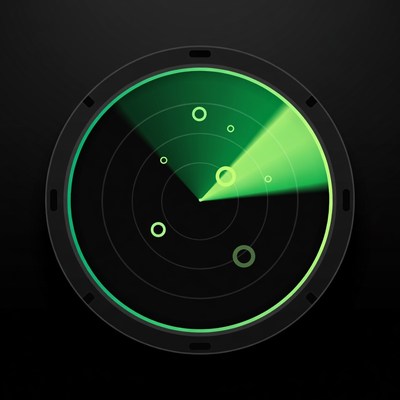 Green Radar Screen Scanning