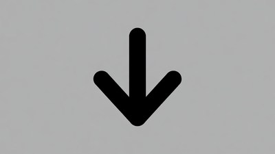 Black Down Arrow Icon