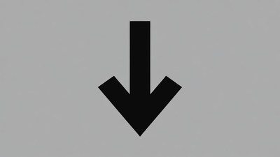 Black Down Arrow Icon