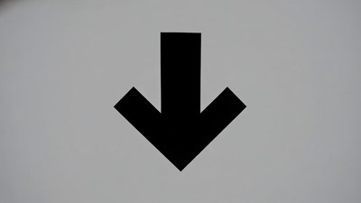 Black Down Arrow Icon