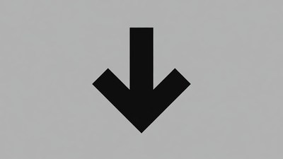Black Down Arrow Icon