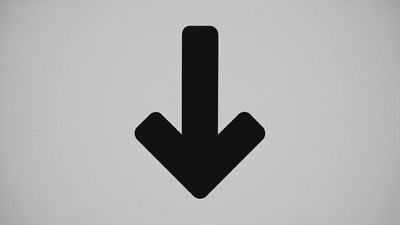 Black Down Arrow Icon