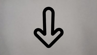 Black Down Arrow Icon