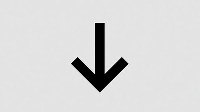Black Down Arrow Icon