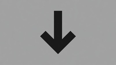 Black Down Arrow Icon