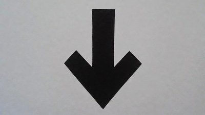 Black Down Arrow Symbol
