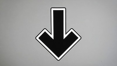 Black Down Arrow Icon