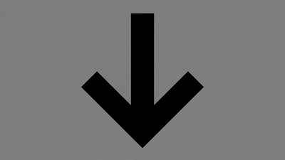 Black Down Arrow Icon