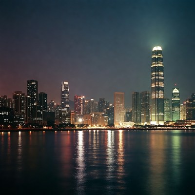 Hong Kong Skyline at Night
