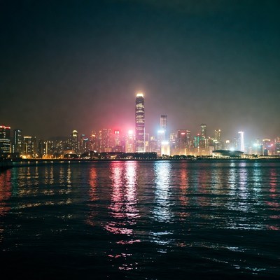 Hong Kong Skyline at Night