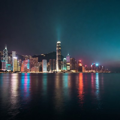Hong Kong Skyline at Night