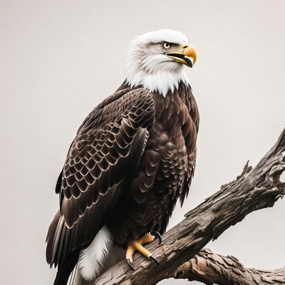 Bald Eagle Perched on Branch
