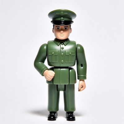 Green army soldier action figure