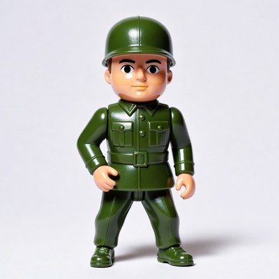 Green army soldier toy figure