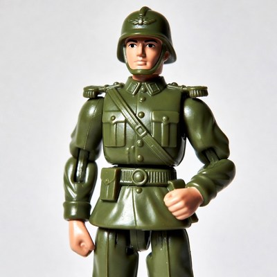 Green army soldier toy figure