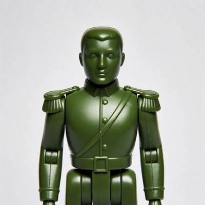 Green Plastic Army Man Toy