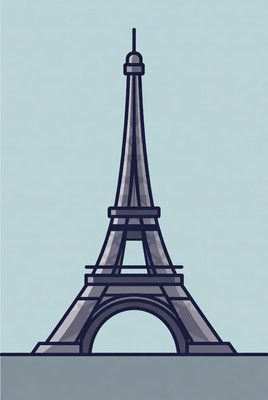 Eiffel Tower illustration