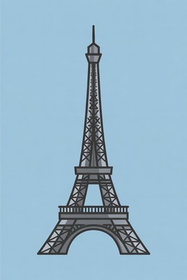 Eiffel Tower illustration