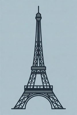 Eiffel Tower illustration