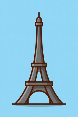 Eiffel Tower illustration