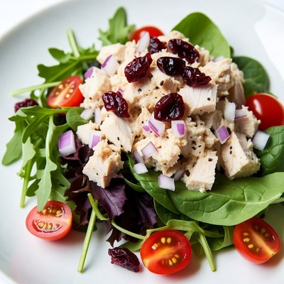 Chicken Salad with Cranberries and Tomatoes